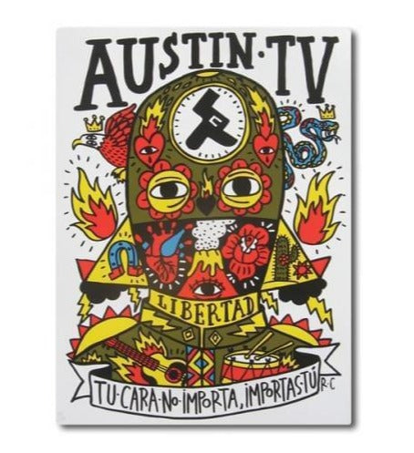 Serigrafía Austin TV por Cavolo