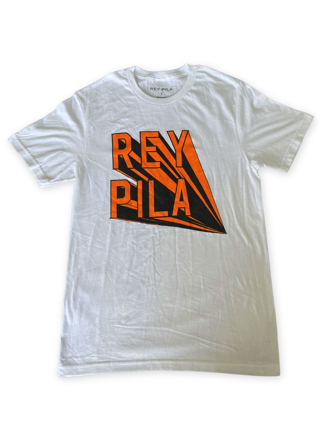 Playera Rey Pila Logo Naranja