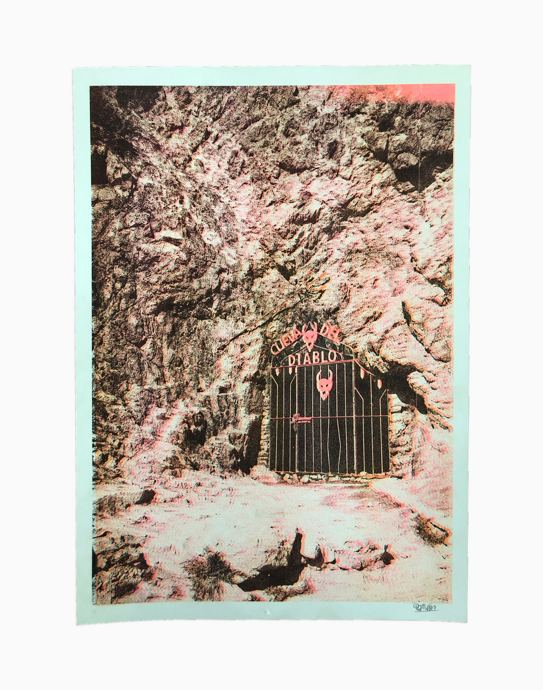 Risografía "La cueva del Diablo"
