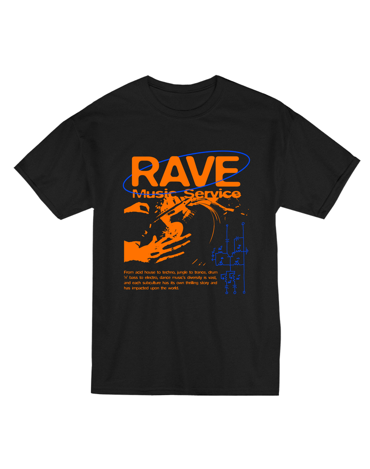 Playera Rave Music Service