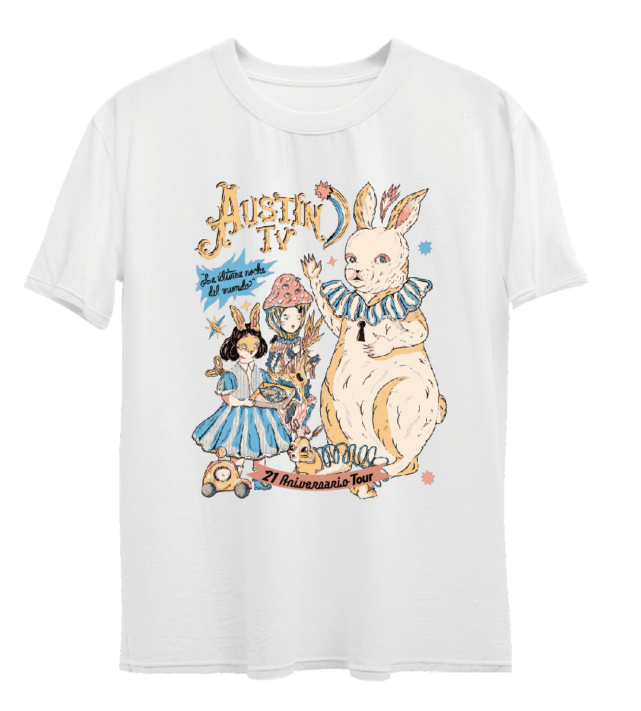 Playera Aniversario LUNDM color blanco