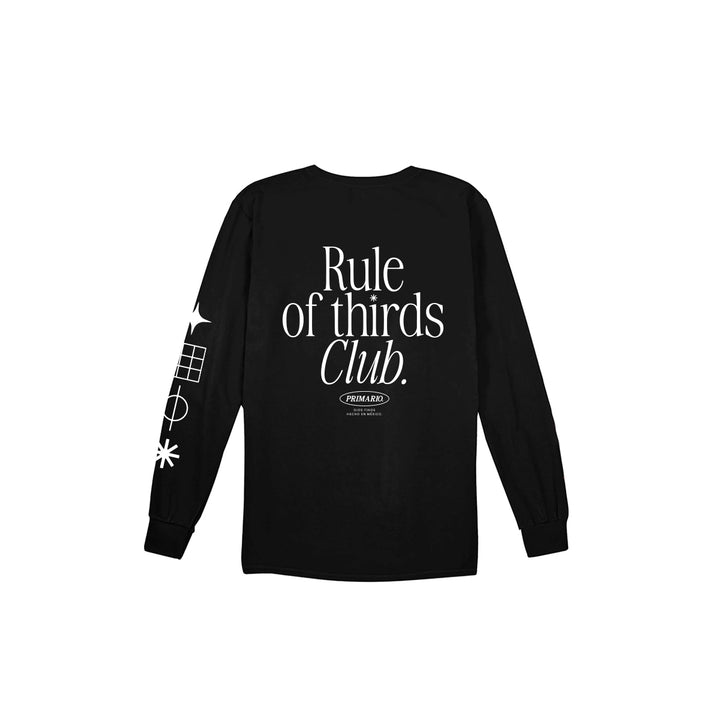 Playera Rule of Thirds Manga Larga Negra