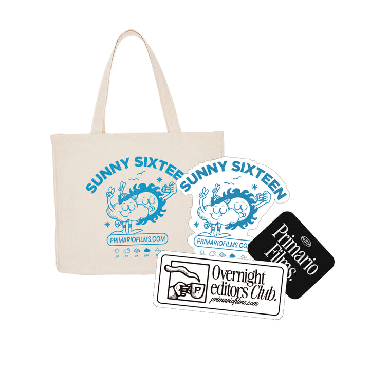 Primario Films Sticker Bundle + Tote Bag