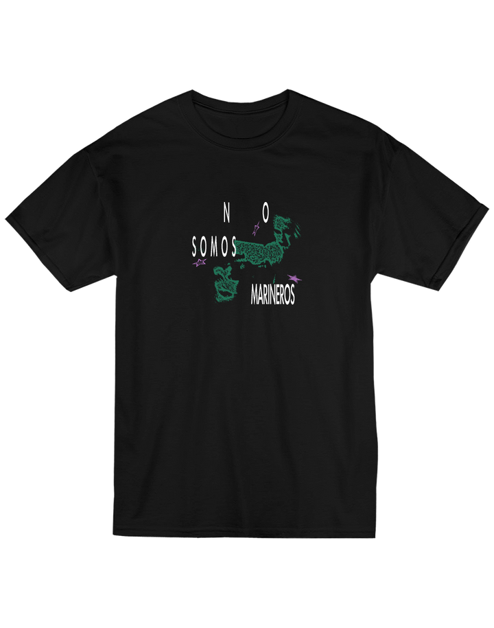 Playera Los Malos Duermen Bien Negra